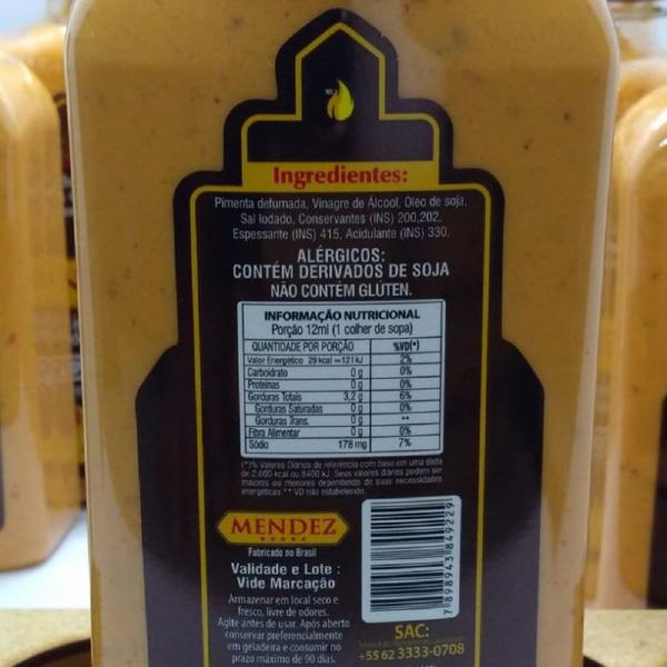 Molho de Pimenta Mendez 450ml Cremosa Defumada Chipotle Imagem de Molho de Pimenta Mendez 450ml Cremosa Defumada Chipotle
