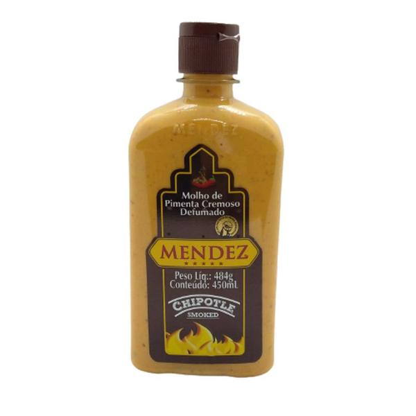 Molho de Pimenta Mendez 450ml Cremosa Defumada Chipotle Imagem de Molho de Pimenta Mendez 450ml Cremosa Defumada Chipotle
