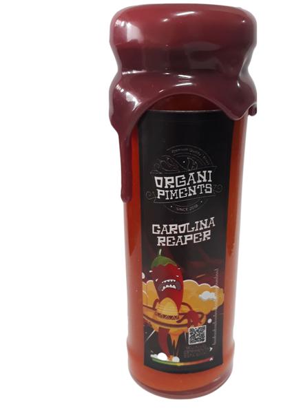 Molho de Pimenta Natural Carolina Reaper 110ml - OrganiPiments Imagem de Molho de Pimenta Natural Carolina Reaper 110ml - OrganiPiments