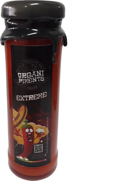 Molho de Pimenta Natural Extreme 110ml - OrganiPiments Imagem de Molho de Pimenta Natural Extreme 110ml - OrganiPiments