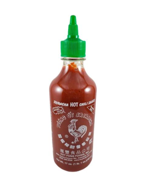 Molho de Pimenta Sriracha Hot Chili Galo 482G Huy Fong - Huy Fong Foods Imagem de Molho de Pimenta Sriracha Hot Chili Galo 482G Huy Fong