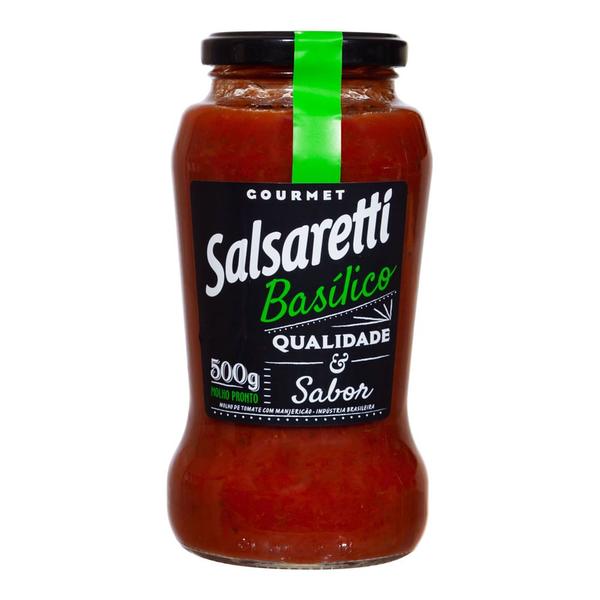 Molho De Tomate Basilico Vidro 500g - Salsaretti Imagem de Molho De Tomate Basilico Vidro 500g