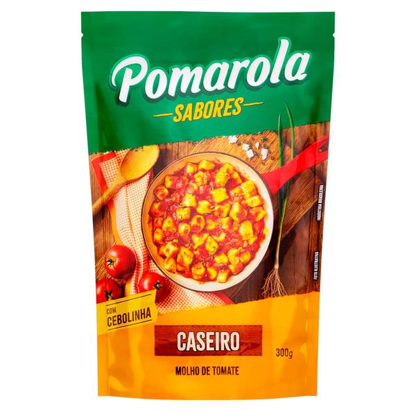 Molho de Tomate Caseiro com Cebolinha Pomarola 300g Imagem de Molho de Tomate Caseiro com Cebolinha Pomarola 300g