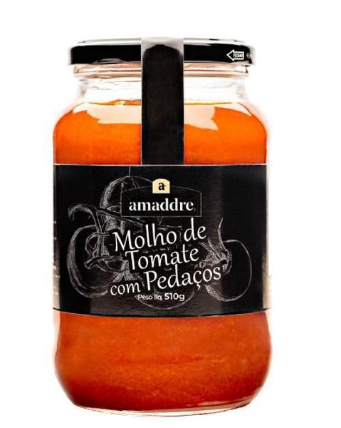 Imagem de Molho De Tomate Com Pedaços Artesanal Amaddre 510G