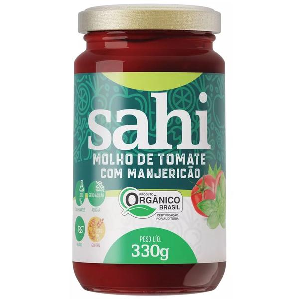 Molho de Tomate e Manjericão Orgânico 330g Sem Conservantes - Sahi Imagem de Molho de Tomate e Manjericão Orgânico 330g Sem Conservantes