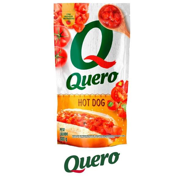 Imagem de Molho De Tomate Hot Dog Quero Sachet 300g Caixa 24 Unidades