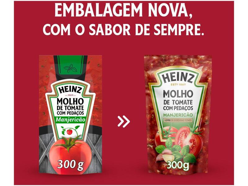 Molho de Tomate Manjericão Heinz - 300g Imagem de Molho de Tomate Manjericão Heinz - 300g