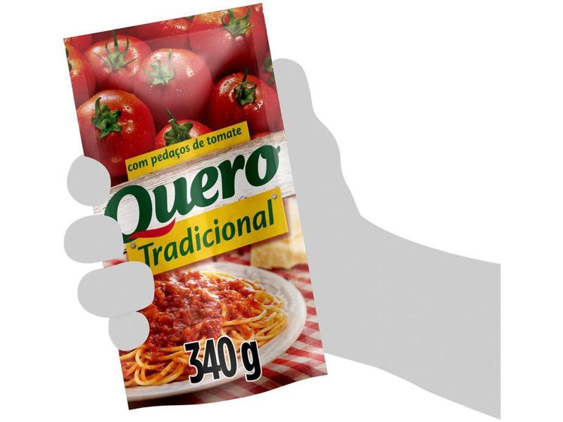 Molho de Tomate Tradicional Quero 340g Imagem de Molho de Tomate Tradicional Quero 340g
