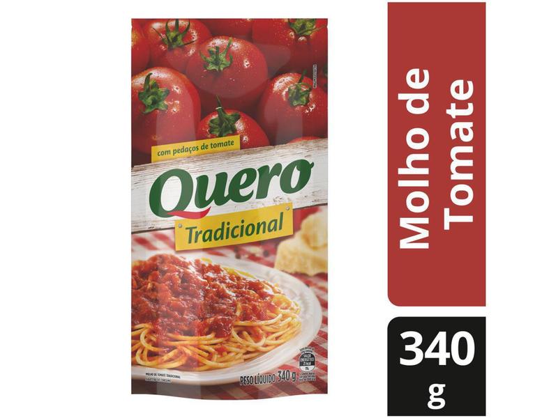 Molho de Tomate Tradicional Quero 340g Imagem de Molho de Tomate Tradicional Quero 340g