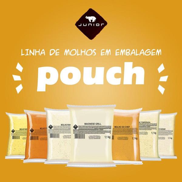 Molho do Chef Junior para Lanches e Petiscos Pouch 1,1Kg Imagem de Molho do Chef Junior para Lanches e Petiscos Pouch 1,1Kg