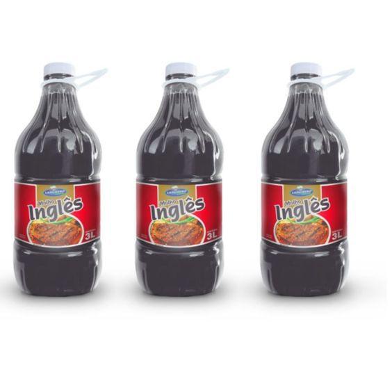 Molho Inglês Delicioso 3L Sabor de Qualidade 3 unidades - Lanchero Imagem de Molho Inglês Delicioso 3L Sabor de Qualidade 3 unidades