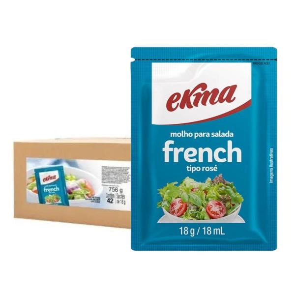 Molho Para Salada French Sachê 42x18g - Ekma Imagem de Molho Para Salada French Sachê 42x18g - Ekma