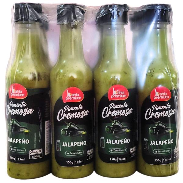 Molho Pimenta Cremosa Calabresa Temperada Ardência Moderada Mix 12u Bahia Premium 150ml Imagem de Molho Pimenta Cremosa Calabresa Temperada Ardência Moderada Mix 12u Bahia Premium 150ml