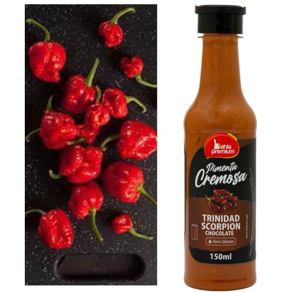 Imagem de Molho Pimenta Cremosa Gourmet Caribenha Habaneros Yellow Picância Extra Forte Bahia Premium 150ml Churrasco