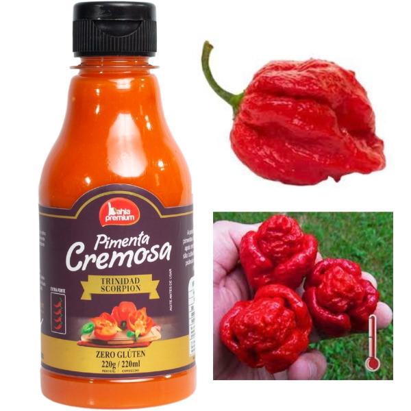 Imagem de Molho Pimenta Cremosa Gourmet Com Azeitonas Picância Suave Bahia Premium 200ml (até 8 sabores)