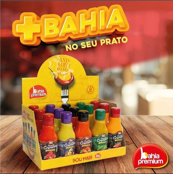 Molho Pimenta Cremosa Gourmet Ervas Finas Display 15 Unid 4 Sabores 80ml Bahia Premium (escolha sabores) Imagem de Molho Pimenta Cremosa Gourmet Ervas Finas Display 15 Unid 4 Sabores 80ml Bahia Premium (escolha sabores)
