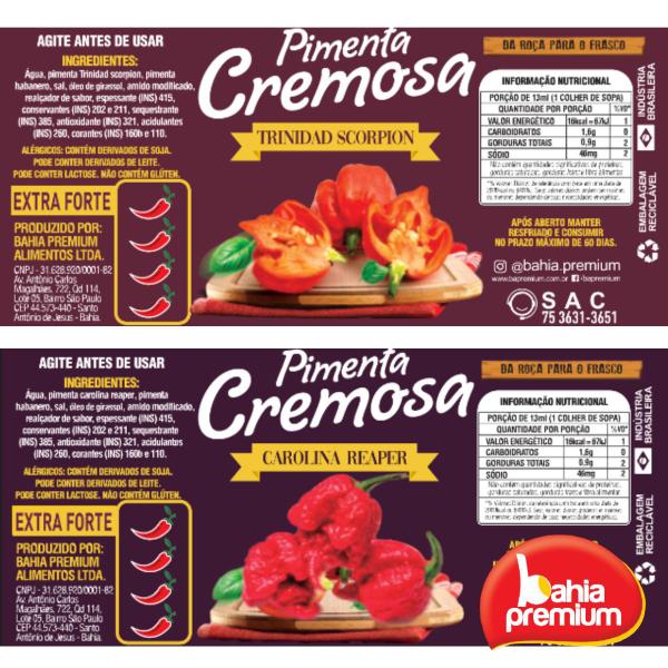 Molho Pimenta Cremosa Gourmet Ervas Finas Display 15 Unid 4 Sabores 80ml Bahia Premium (escolha sabores) Imagem de Molho Pimenta Cremosa Gourmet Ervas Finas Display 15 Unid 4 Sabores 80ml Bahia Premium (escolha sabores)