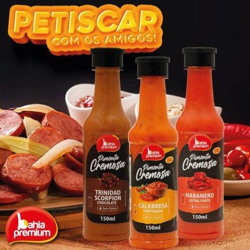 Molho Pimenta Cremosa Gourmet Mexicana Habaneros Red Picância Forte Bahia Premium 150ml Churrasco Imagem de Molho Pimenta Cremosa Gourmet Mexicana Habaneros Red Picância Forte Bahia Premium 150ml Churrasco