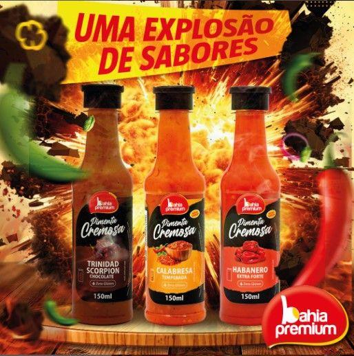 Molho Pimenta Cremosa Gourmet Mexicana Habaneros Red Picância Forte Bahia Premium 150ml Churrasco Imagem de Molho Pimenta Cremosa Gourmet Mexicana Habaneros Red Picância Forte Bahia Premium 150ml Churrasco