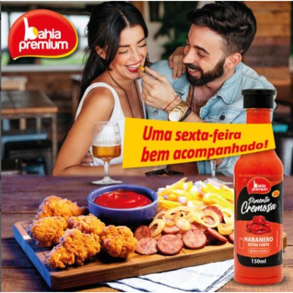 Imagem de Molho Pimenta Cremosa Jalapeño Verde Picância Suave Cx c/12 Bahia Premium 150ml