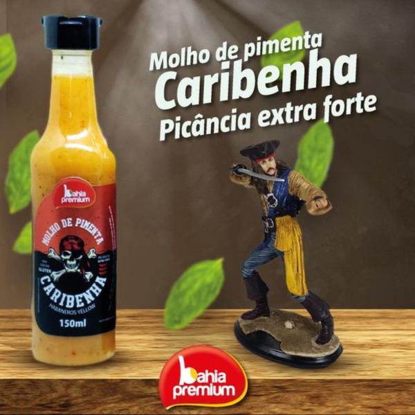 Imagem de Molho Pimenta Cremosa Mexicana 12und Temática Ardência Forte Bahia Premium 150ml