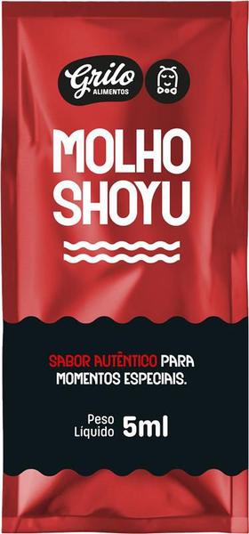 Imagem de Molho shoyu grilo sachê 5ml c/ 200 unidades