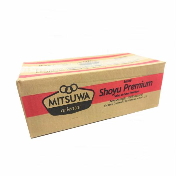 Imagem de Molho Shoyu Premium Delivery 250 Sachês 8ml 2L - Mitsuwa