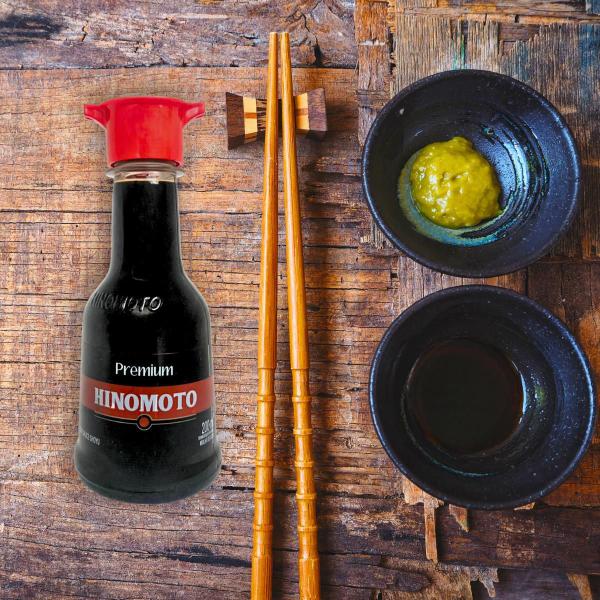 Molho Shoyu Premium Hinomoto 200ml Soja Sushi Grelhado - Hugbox Imagem de Molho Shoyu Premium Hinomoto 200ml Soja Sushi Grelhado