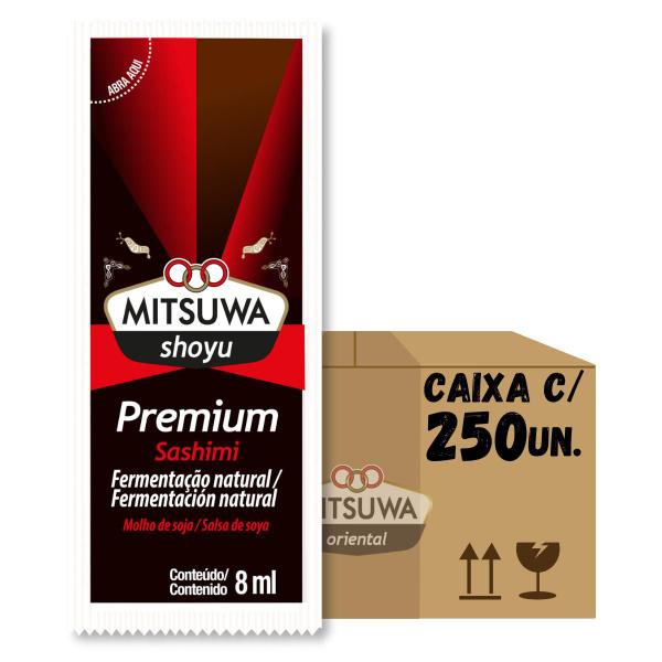 Molho shoyu premium mitsuwa sachê 8g 250 unidades - 123BOX Imagem de Molho shoyu premium mitsuwa sachê 8g 250 unidades