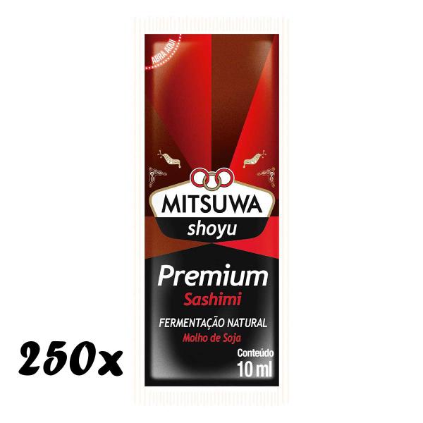 Imagem de Molho Shoyu Premium Sachê Mitsuwa 8 ml - 250 unidades