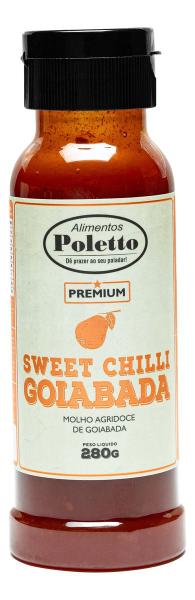 Molho Sweet Chilli Goiabada Poletto Gourmet Agridoce 280g Imagem de Molho Sweet Chilli Goiabada Poletto Gourmet Agridoce 280g