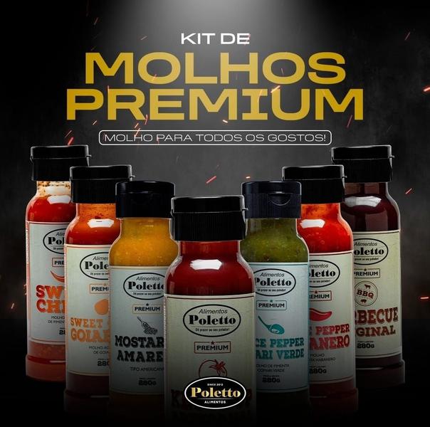 Molho Sweet Chilli Goiabada Poletto Gourmet Agridoce 280g Imagem de Molho Sweet Chilli Goiabada Poletto Gourmet Agridoce 280g