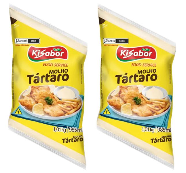 Imagem de Molho Tártaro KiSabor 1kg - kit c/ 2 unds