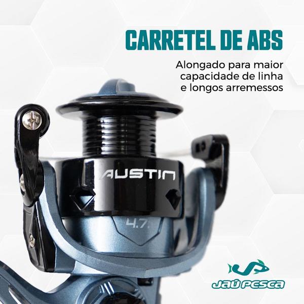 Imagem de Molinete de Pesca Austin 7000 Drag 12 kg para Pesca Pesada