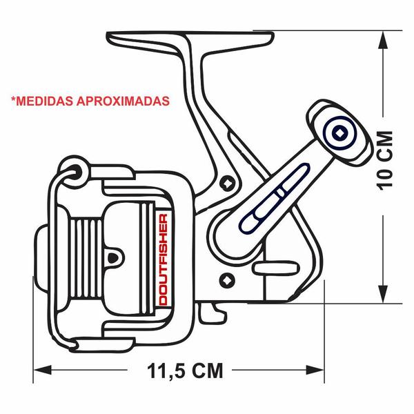 Imagem de Molinete Marine Sports Arena 1000 FD 5.1:1