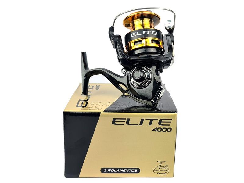 Imagem de Molinete Marine Sports Elite Gold 4000FD - 3 Rolamentos