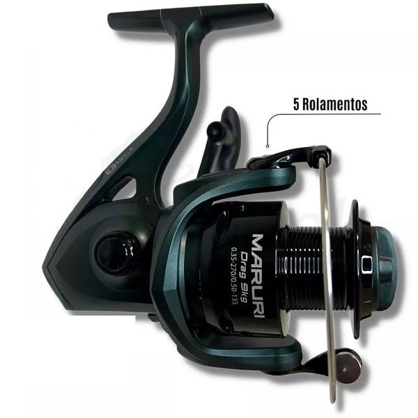 Imagem de Molinete Maruri Omega 6000 CV 5 Rol Pesca Grande Porte Drag 11kg