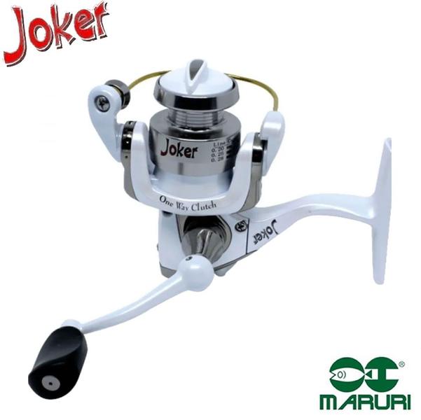 Imagem de Molinete Maruri Ultra Light Joker Milo Branco Com 4 Rolamentos