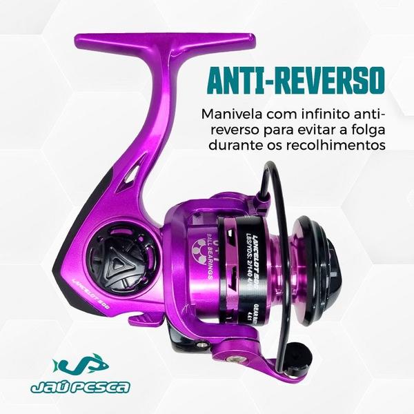 Imagem de Molinete Micro JP LANCELOT 500 7 Rolamentos Roxo