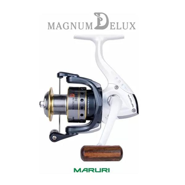 Imagem de Molinete Pesca Magnum Delux 3000 Vara Piapara Fibra de Vidro