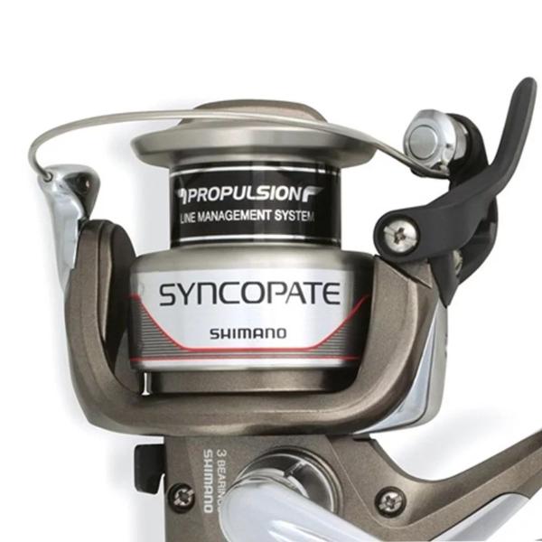 Imagem de Molinete Shimano Syncopate 1000FG Pesca de Robalo Tilápia Traíra Tucunaré 5.2:1 3,1kg 215g