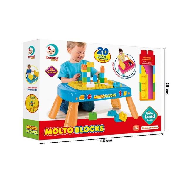 Imagem de Molto Blocks Mesinha Criativa Baby Land 8023 - Cardoso