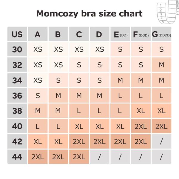 Imagem de Momcozy Hands Free Pumping Bra, Amamentação e Bombeamento, XX-Large