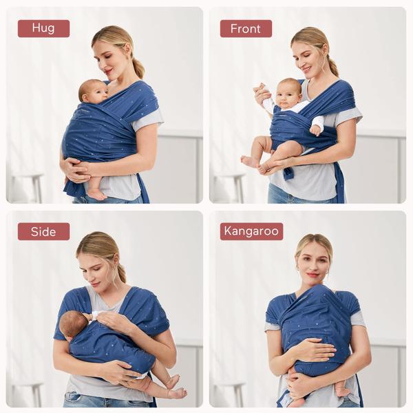 Imagem de Momcozy Sling para Bebê Ergonômico, Wrap Ajustável para Recém-Nascido, Starry Sky