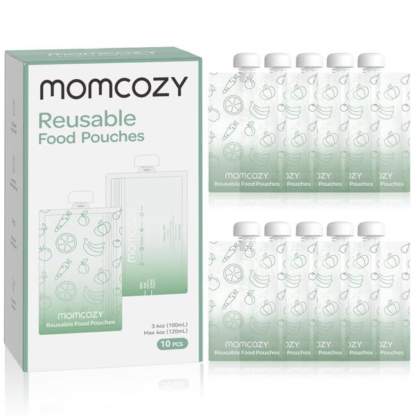 Imagem de Momcozy Squeeze Pouches Reutilizáveis 10 Peças 3.4-4oz Sem BPA