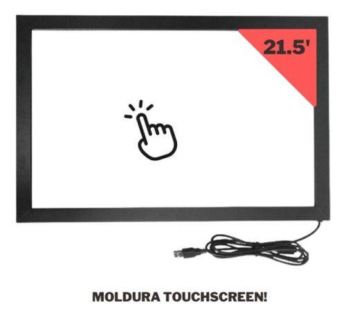 Imagem de Monitor 21.5'' Hdmi Vga Vesa Bivolt + Moldura Touchscreen