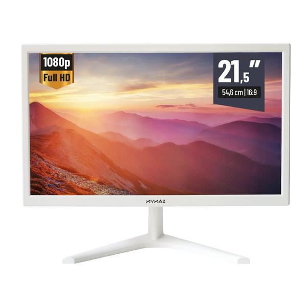 Imagem de Monitor 21,5' Full HD, HDMI, VGA 100/240V Branco MYMAX