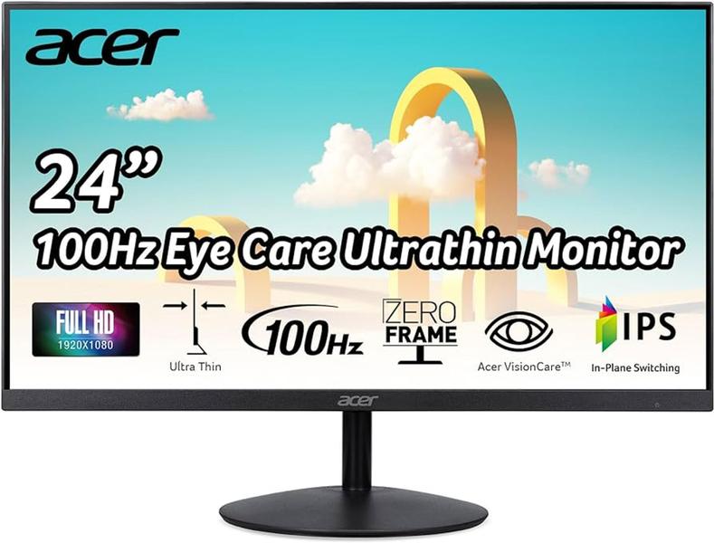 Imagem de Monitor Acer KA242Y Hbi 23,8" 16:9 1920x1080 HDMI 100 Hz VGA 75 Hz LED VA Zero Frame