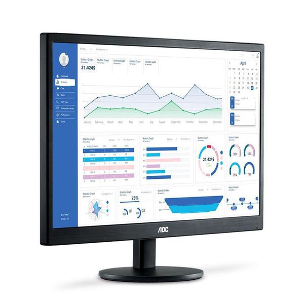 Imagem de Monitor AOC 21.5' LED, Wide, Full HD, HDMI/VGA, VESA - E2270SWHEN