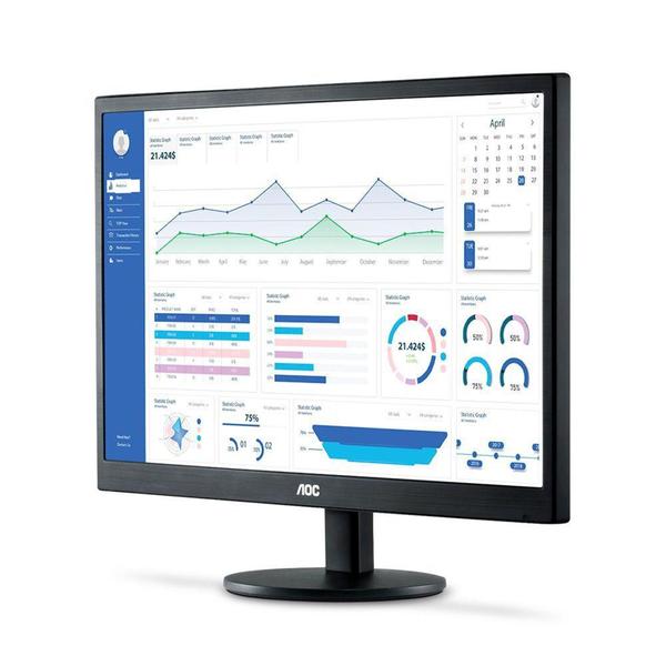 Imagem de Monitor AOC 21.5' LED, Wide, Full HD, HDMI/VGA, VESA - E2270SWHEN